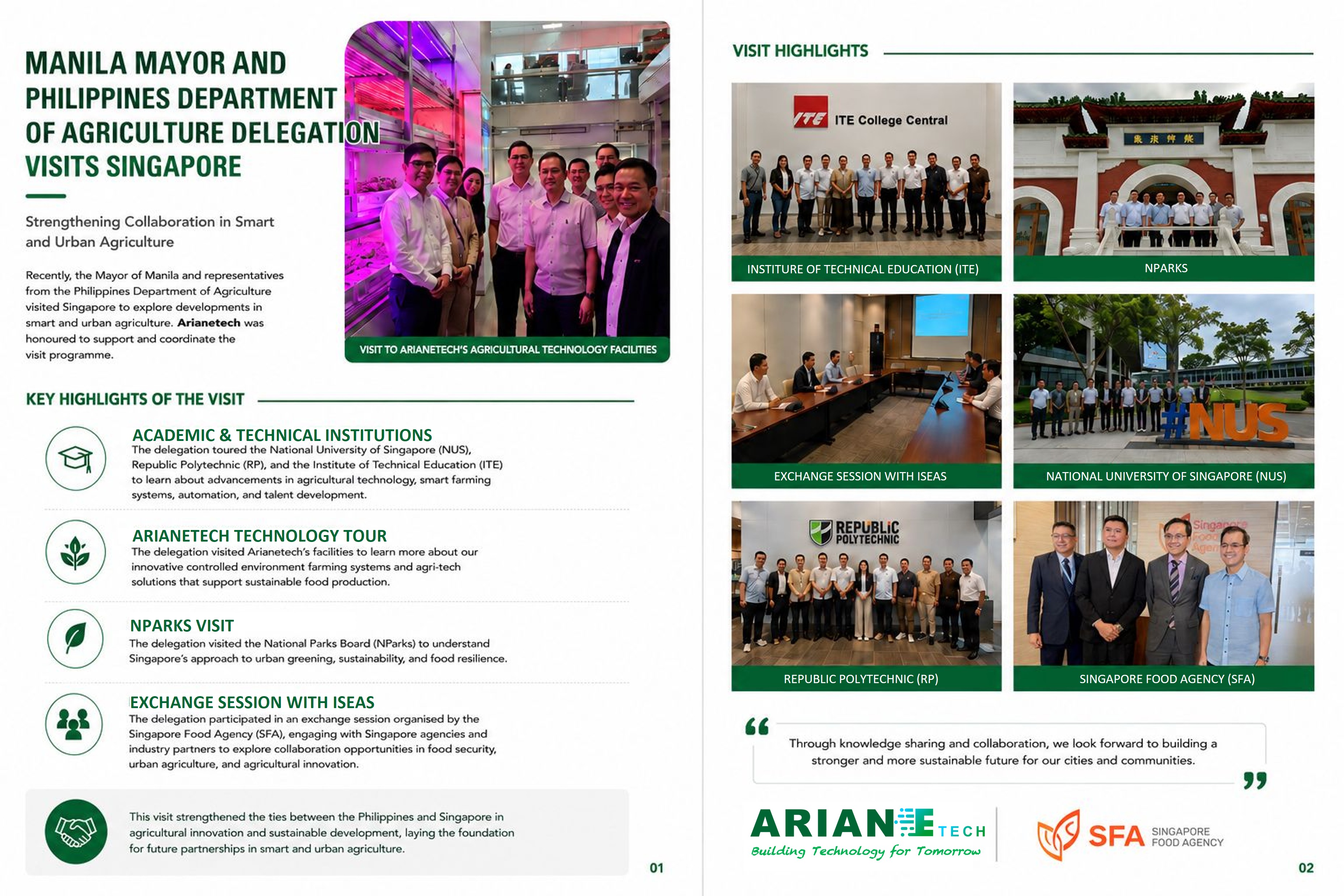 Manila Mayor and Philippines Dept of Agriculture Delegations Visited Singapore Manila Mayor and Philippines Dept of Agriculture Delegations Visited Singapore